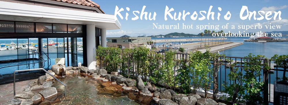 Kishu Kuroshio Onsen　Natural hot spring of a superb view overlooking the sea