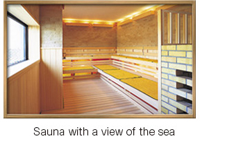 Sauna with a view of the sea
